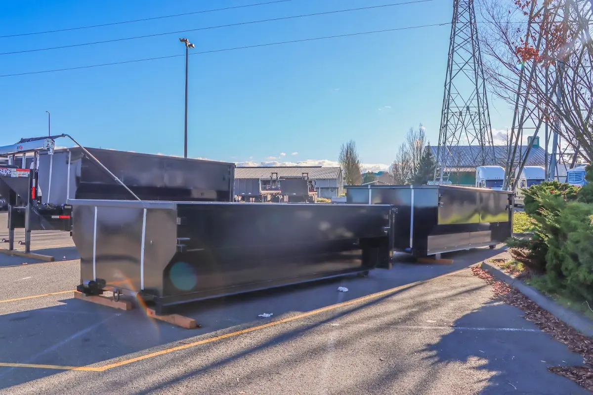 Roll-off dumpster ready for waste disposal at job site for Estate Cleanout Dumpster Rental in Glenn Dale